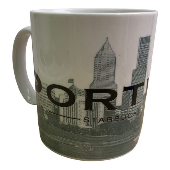 VTG Starbucks 2002 PORTLAND Skyline Architectural Collectible Coffee Cup 18 oz - Picture 4 of 8